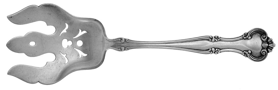 Cromwell (Sterling, 1900, No Monos) Solid Salad Serving Fork by Gorham Silver-1