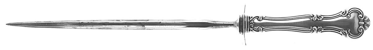 Cromwell (Sterling, 1900, No Monos) Small Steel Rod Sharpener Knife by Gorham Silver-1