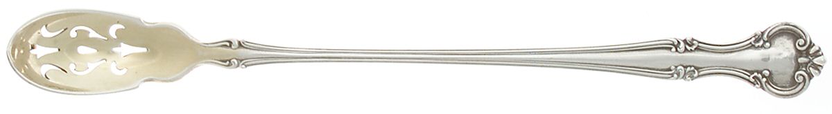 Cromwell (Sterling, 1900, No Monos) Pierced Bowl Long Handle Olive Spoon by Gorham Silver-1