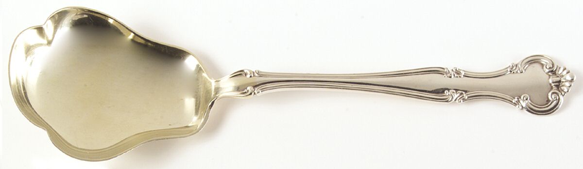 Cromwell (Sterling, 1900, No Monos) Oversize Solid Salad Serving Spoon by Gorham Silver-1