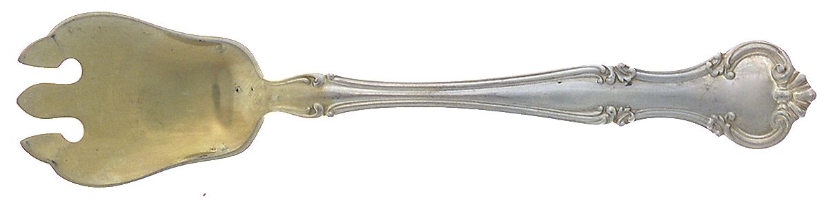 Cromwell (Sterling, 1900, No Monos) Ice Cream Fork by Gorham Silver-1