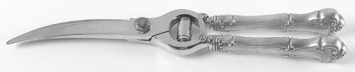 Cromwell (Sterling, 1900, No Monos) Poultry Shears with Stainless Blades by Gorham Silver-1