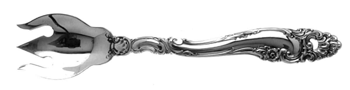 Decor (Sterling, 1953, No Monograms) Ice Cream Fork HC by Gorham Silver-1