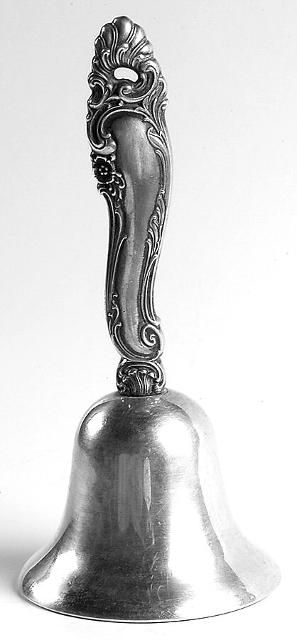 Decor (Sterling, 1953, No Monograms) Bell (w/Silverplate Bowl) by Gorham Silver-1