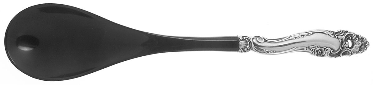 Decor (Sterling, 1953, No Monograms) Salad Serving Spoon with Plastic Bowl by Gorham Silver-1