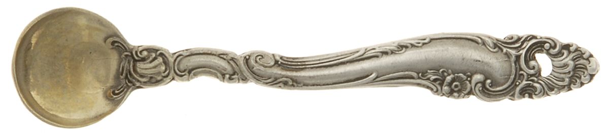 Decor (Sterling, 1953, No Monograms) Individual Salt Spoon by Gorham Silver-1