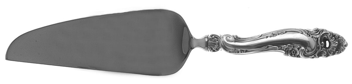 Decor (Sterling, 1953, No Monograms) Pie & Cake Server with Stainless Blade by Gorham Silver-1