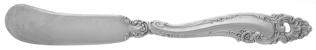 Decor (Sterling, 1953, No Monograms) Flat Handle Butter Spreader by Gorham Silver-1