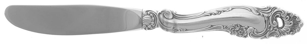 Decor (Sterling, 1953, No Monograms) Modern Hollow Butter Spreader (Stainless) by Gorham Silver-1