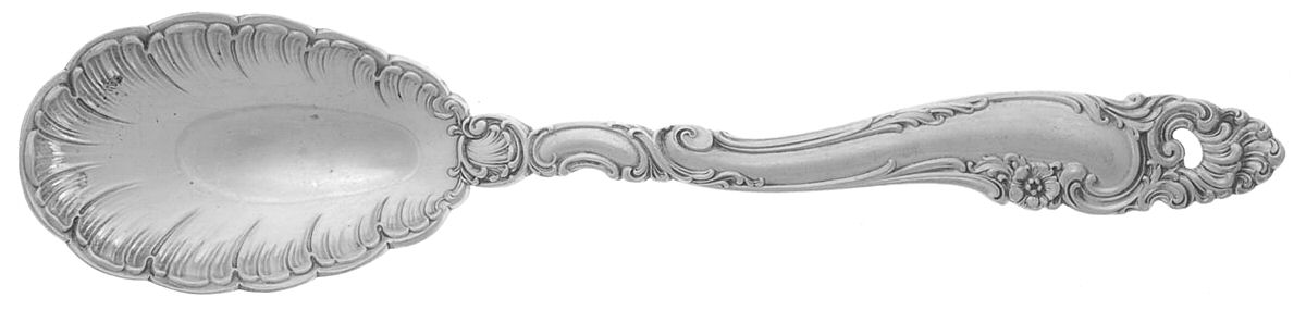 Decor (Sterling, 1953, No Monograms) Sugar Shell Spoon by Gorham Silver-1