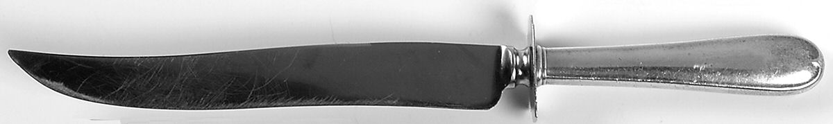 Dolly Madison (Sterling, 1929) Large Carving/Roast Knife StnlBl w/Sterling Guard by Gorham Silver-1