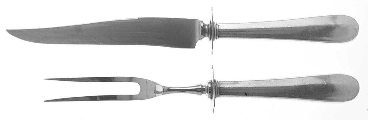 Dolly Madison (Sterling, 1929) 2 Piece Small Carving Set W/ Sterling Guard by Gorham Silver-1