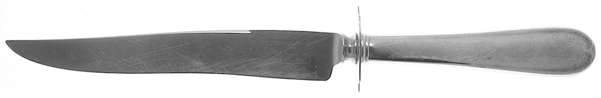 Dolly Madison (Sterling, 1929) Large Carving/Roast Knife StnlBl w/Sterling Guard by Gorham Silver-1