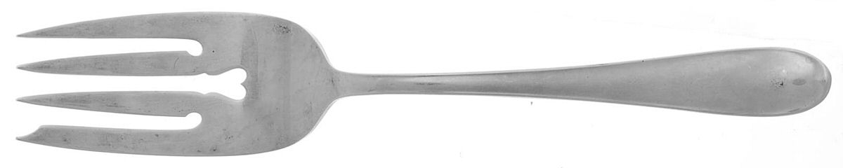 Dolly Madison (Sterling, 1929) Medium Solid Cold Meat Serving Fork by Gorham Silver-1