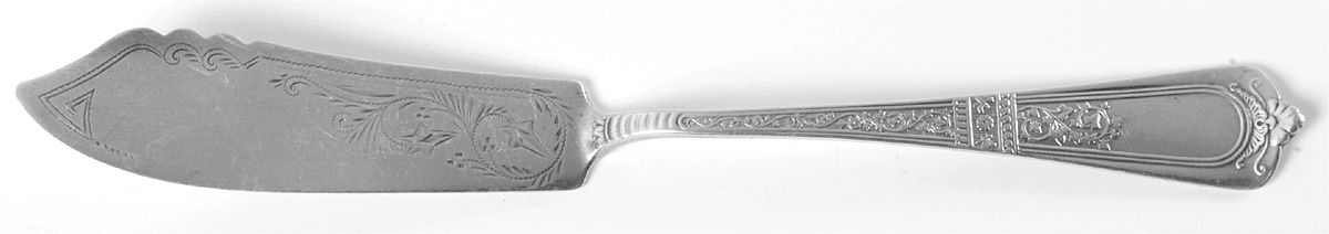 Domestic (Sterling, 1880) Flat Handle Master Butter Knife by Gorham Silver-1