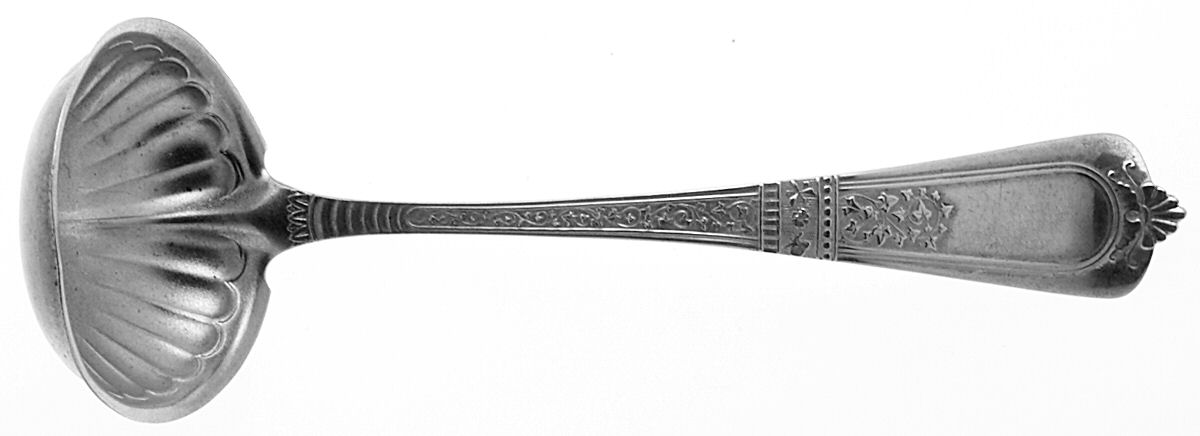 Domestic (Sterling, 1880) Solid Piece Cream Ladle by Gorham Silver-1