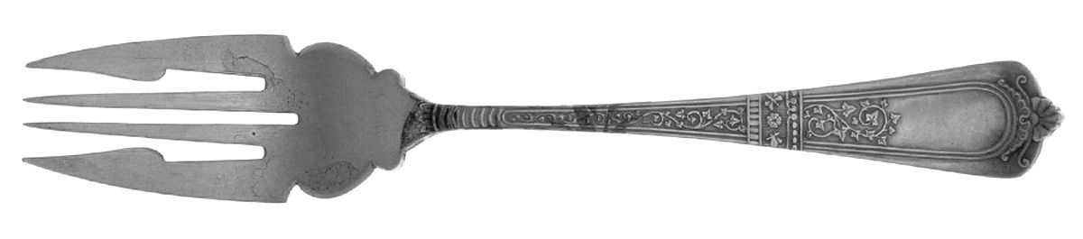 Domestic (Sterling, 1880) Large Individual Solid Fish/Salad Fork by Gorham Silver-1