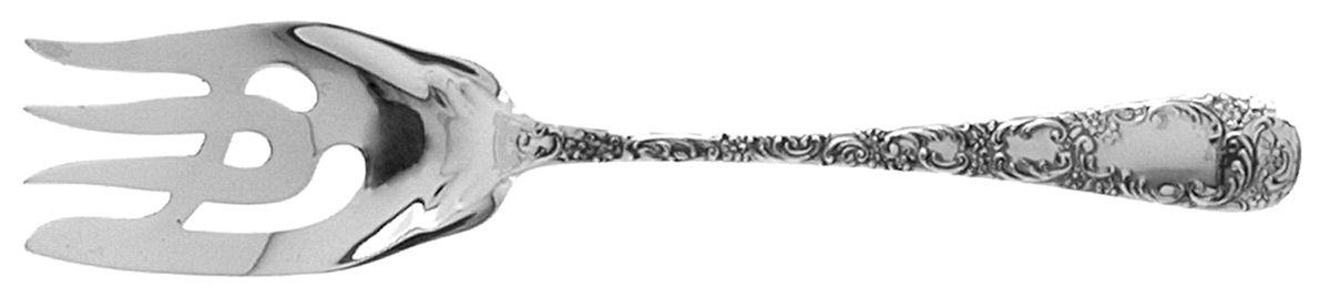 Douglas (Sterling, 1899) Small Solid Cold Meat Serving Fork by Gorham Silver-1