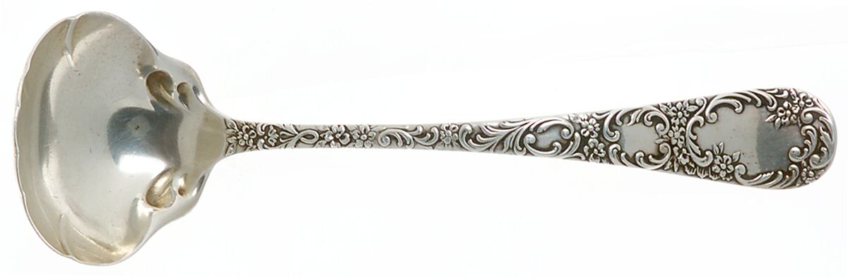 Douglas (Sterling, 1899) Solid Piece Cream Ladle by Gorham Silver-1