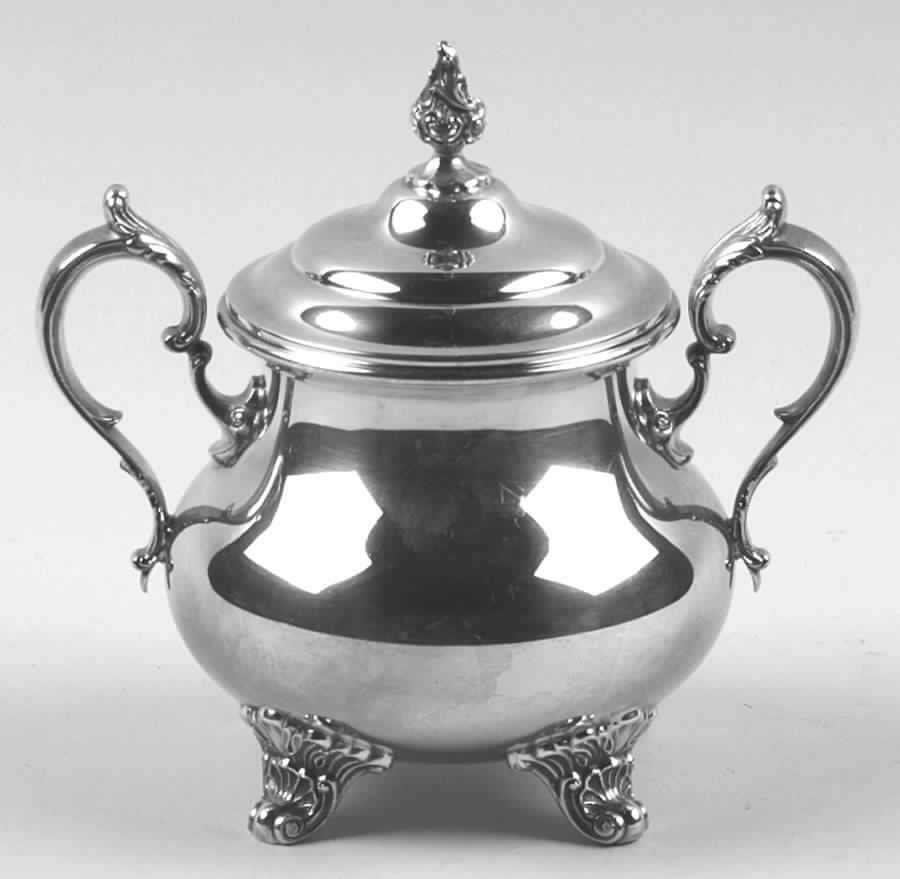 Duchess (Silverplate, Hollowware) Sugar Bowl & Lid by Gorham Silver-1