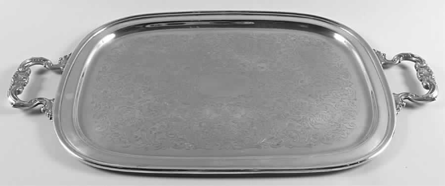 Duchess (Silverplate, Hollowware) Medium Silverplate Waiter Tray by Gorham Silver-1