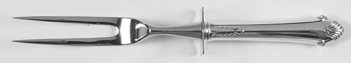 Edgemont (Sterling, 1987) Small Steak Carving Fork with Stainless Prongs by Gorham Silver-1
