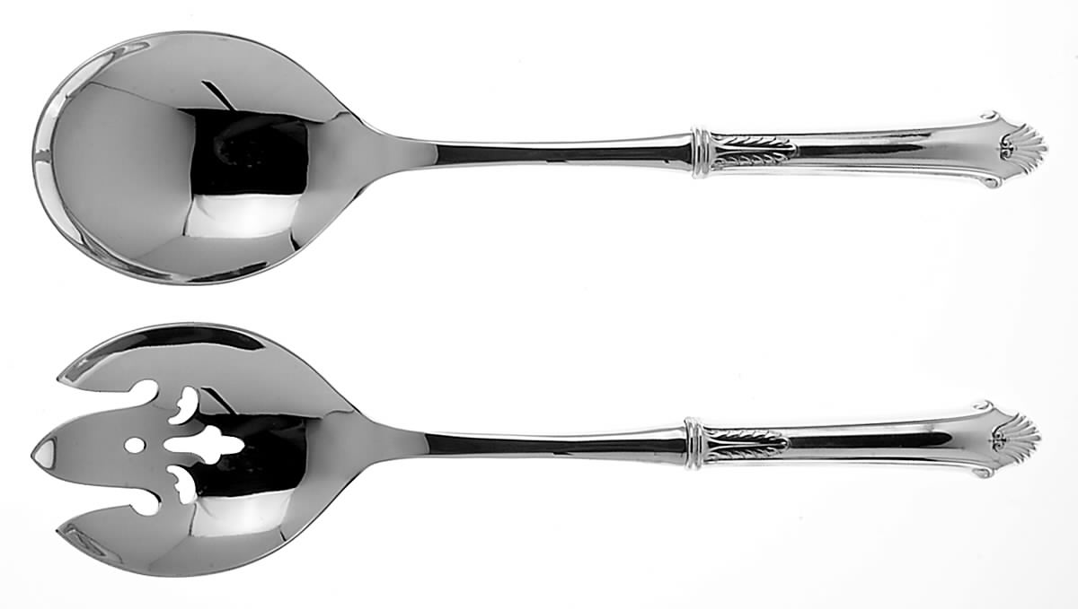 Edgemont (Sterling, 1987) 2 Pc Salad Set with Stainless Bowl by Gorham Silver-1