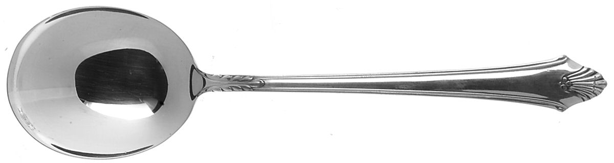 Edgemont (Sterling, 1987) Round Bowl Soup Spoon (Cream Soup) by Gorham Silver-1
