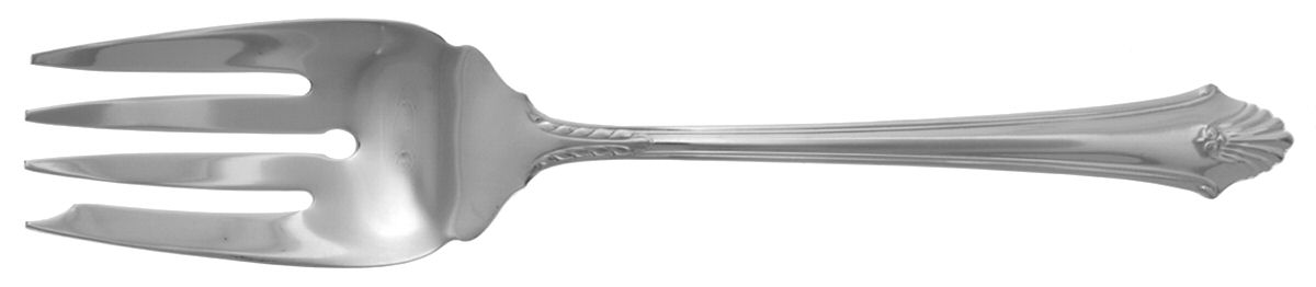 Edgemont (Sterling, 1987) Medium Solid Cold Meat Serving Fork by Gorham Silver-1