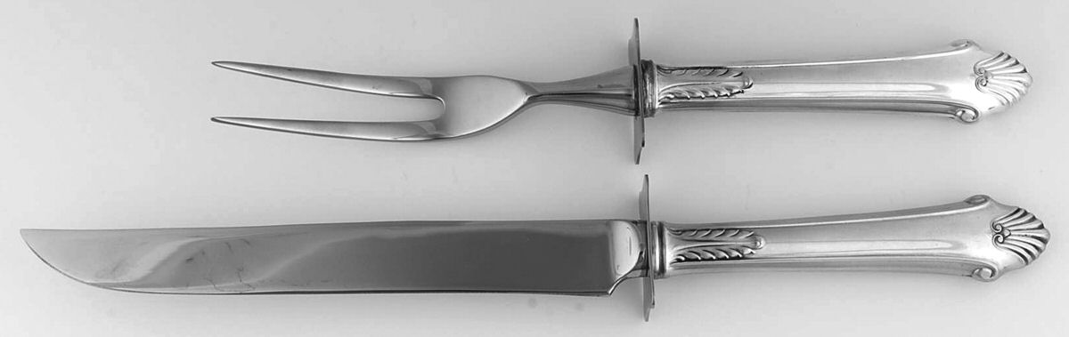 Edgemont (Sterling, 1987) Small Stainless Blade 2-Piece Steak Carving Set by Gorham Silver-1