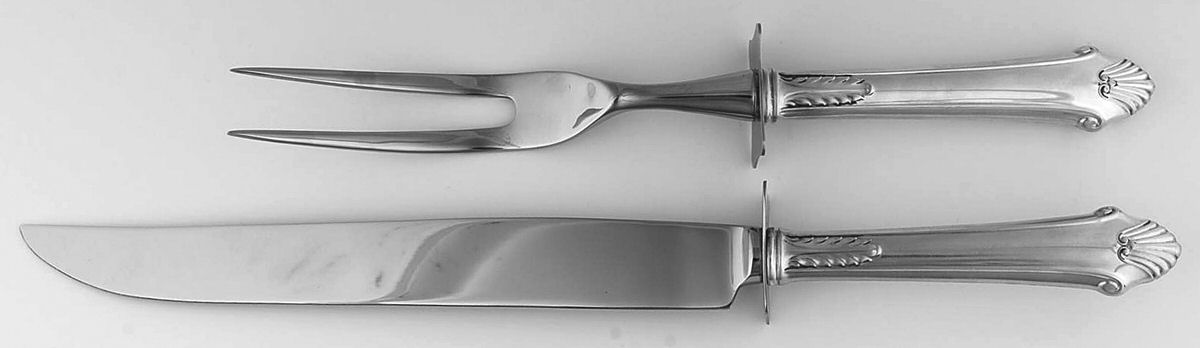 Edgemont (Sterling, 1987) Small 2-Piece Steak Carving Set w/Stainless Blade by Gorham Silver-1
