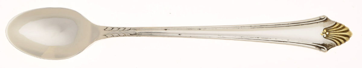 Edgemont Gold (Sterling, Gold Accent, 1987) Infant Feeding Spoon by Gorham Silver-1
