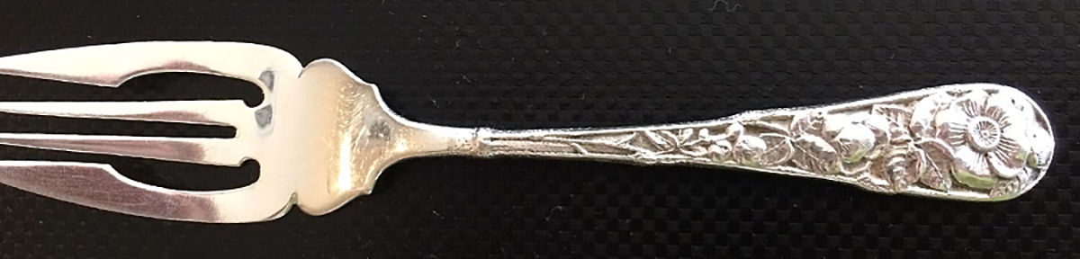 Eglantine (Sterling, 1870) Large Individual Solid Fish/Salad Fork by Gorham Silver-1