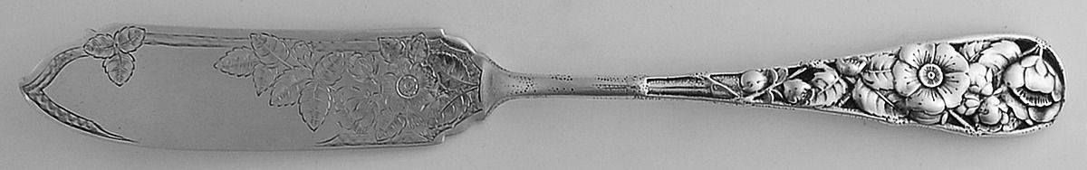 Eglantine (Sterling, 1870) Flat Handle Bright Cut Master Butter by Gorham Silver-1
