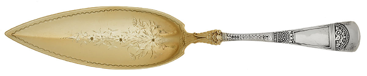 Empress (Sterling, 1880) Bright Cut Jelly Cake Server by Gorham Silver-1