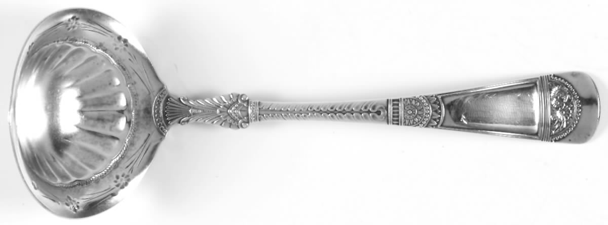 Empress (Sterling, 1880) Gravy Ladle, Brightcut Solid Piece by Gorham Silver-1