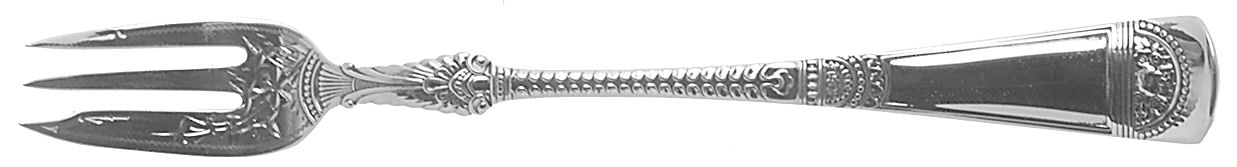 Empress (Sterling, 1880) Bright Cut Fork-Oyster by Gorham Silver-1