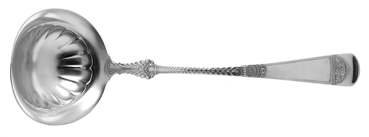 Empress (Sterling, 1880) Large Solid Soup Ladle by Gorham Silver-1