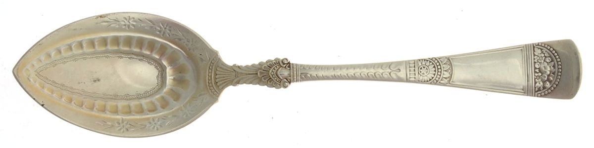 Empress (Sterling, 1880) Bright Cut Individual Grapefruit Spoon by Gorham Silver-1