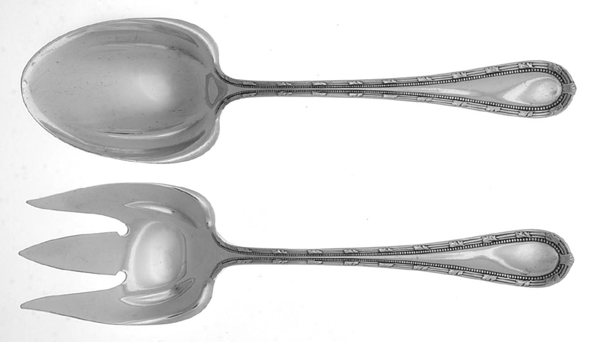 Empire (Silverplate, 1906) (2 Pc) Solid Salad Set by Gorham Silver-1
