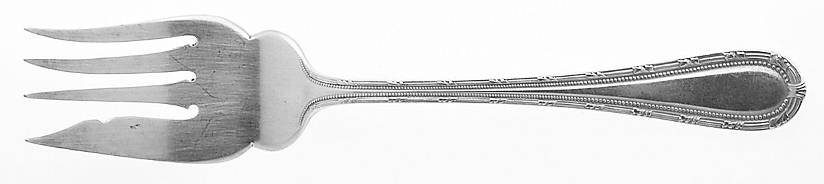 Empire (Silverplate, 1906) Small Solid Cold Meat Serving Fork by Gorham Silver-1