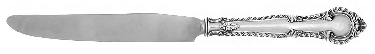 English Gadroon (Sterling, 1939, No Monos) Youth/Tea Knife with Stainless Blade by Gorham Silver-1
