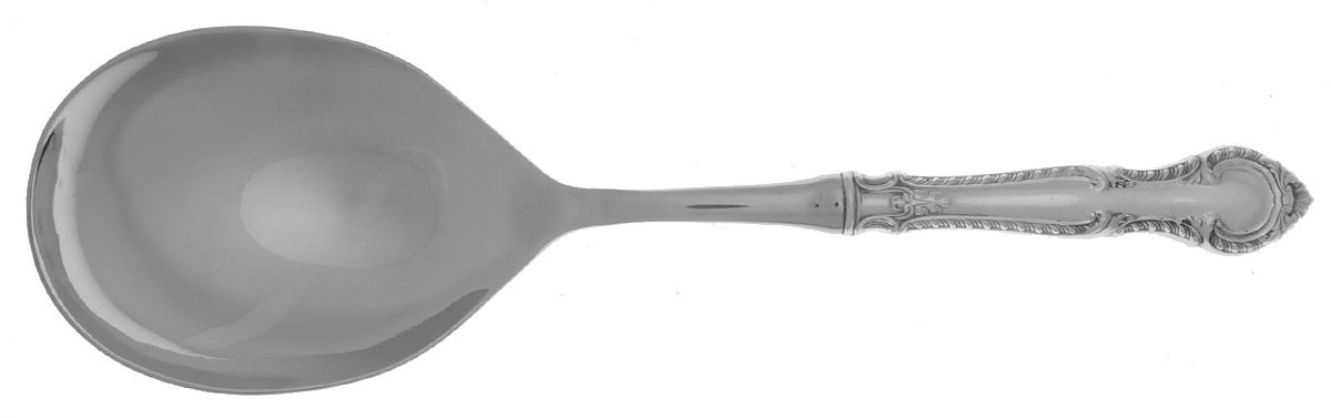 English Gadroon (Sterling, 1939, No Monos) Smooth Casserole Spoon with Stainless Bowl by Gorham Silver-1