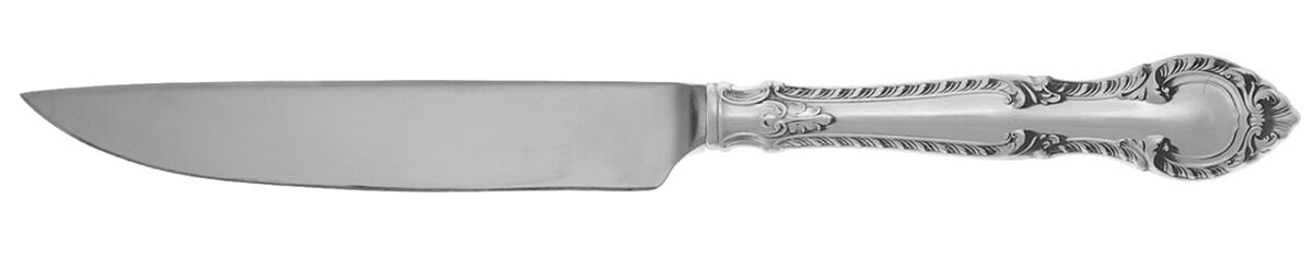 English Gadroon (Sterling, 1939, No Monos) Steak Knife Individual Hollow, No Serrate HC by Gorham Silver-1