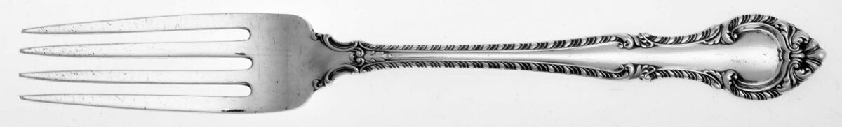 English Gadroon (Sterling, 1939, No Monos) Solid Youth Tea Fork by Gorham Silver-1