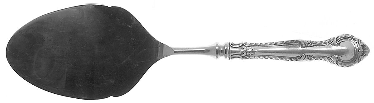 English Gadroon (Sterling, 1939, No Monos) Pastry Server with Stainless Blade by Gorham Silver-1
