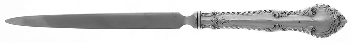 English Gadroon (Sterling, 1939, No Monos) Letter Opener with Stainless Blade by Gorham Silver-1