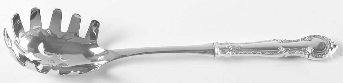 English Gadroon (Sterling, 1939, No Monos) Pasta Server with Stainless Bowl by Gorham Silver-1