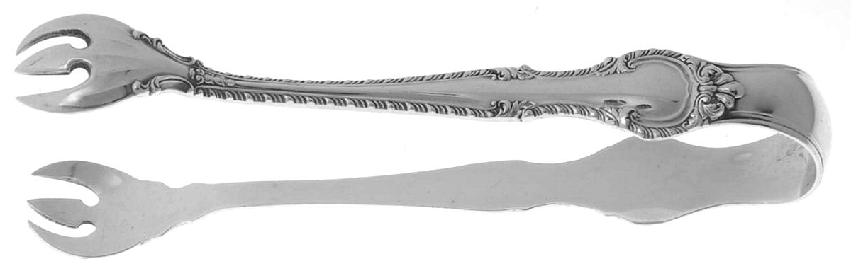 English Gadroon (Sterling, 1939, No Monos) Bon Bon Tongs by Gorham Silver-1