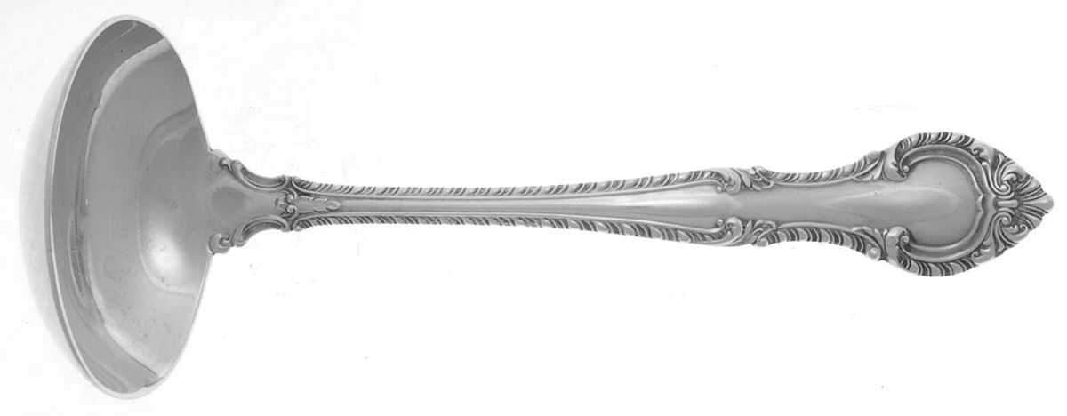 English Gadroon (Sterling, 1939, No Monos) Solid Piece Cream Ladle by Gorham Silver-1